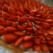 Tarte aux fraises pour table d'hôtes