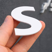 Buchstaben aus eigener Produktion