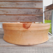 Birnenholzschale mit hohem Rand