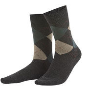 Sokken Friedo in 96% bio-katoen met 2% elastaan en 2% polyamide, per 2 paar verpakt, grafiet melange, Living Crafts, beschikbaar in de maten 39-42 en 43-46, prijs: 14,99 €