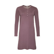 Slaapkleed Vasara in 100% bio-katoen fijne rib, mauve, Living Crafts, beschikbaar in de maten M en L, prijs: 34,99 €