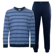 Pyjama Alvar in 100% bio-katoen interlock, oceaanblauw, Living Crafts, beschikbaar in de maten M, L en XL, prijs: 64,99 €