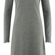 Slaapkleed Fee in 100% bio-katoen double-face tricot, steengrijs melange, Living Crafts, beschikbaar in de maten XS, M, L en XL, prijs: 34,99 €