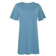 Slaapkleed Berit in 100% bio-katoen jersey, zacht blauw gespikkeld, Living Crafts, beschikbaar in de maten S, M en XL, prijs: 29,99 €