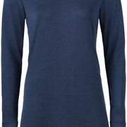 Nachthemd in 70% merinowol (bio) en 30% zijde fijne rib, marineblauw, Engel, beschikbaar in de maten 38/40: 100,50 € en 42/44: 107,00 €