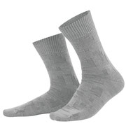 Sokken Hagen in 72% bio-wol met 25% bio-katoen en 3% elastaan, grijs melange, Living Crafts, beschikbaar in de maten 39-42 en 43-46, prijs: 16,99 €