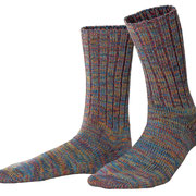Sokken Lovis in 97% bio-katoen met 2% gerecycleerd polyamide en 1% elastaan, blauw, Living Crafts, beschikbaar in de maat 39-42, prijs: 8,99 €