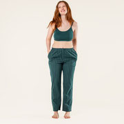 Pyjamabroek Scarabea, donkerblauw met krijtstreep, Living Crafts