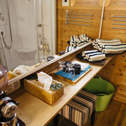 Trailer one powder room