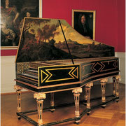 Cembalo von Hans Ruckers II ,Antwerpen 1624, Musée Unterlinden, Colmar © Musée Unterlinden, Colmar  © ADAGP, Sämtliche Rechte vorbehalten