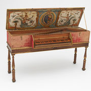 Spinetta by Francesco Poggio, Florence, 1620, Italian, 17th century, The Albert Steinert Collection, ® Yale University Collection of Musical Instruments