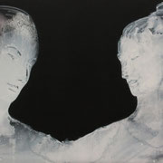 Luci e ombre: The mistery - oil on board - 