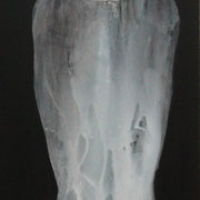 Vestale - oil on board - 40x100 cm