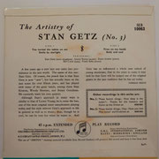 Stan Getz - The Artistry Of Stan Getz No.3 - Columbia SEB10063