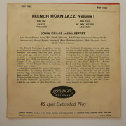 John Graas and his Septet - French Horn Jazz - London REP 1003