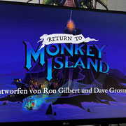 Das Bild zur Folge 132 des Männerquatsch Podcast, zeigt das Spiel Return to Monkey Island auf dem PC.