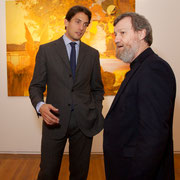 Dennis Paul and curator Danilo Eccher