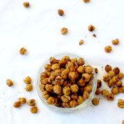 Smoky BBQ oven roasted chickpeas