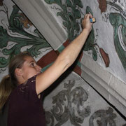 Restaurierung im Deckengewölbe der Stadtkirche in Göppingen
