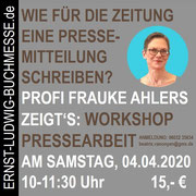 Workshop PRESSEARBEIT mit Frauke Ahlers