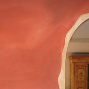 enduit de chaux rouge