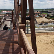 Ausblick auf den Fabiola Beach Park direkt hinter der Düne