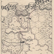 Karte v. Burgthal 1.0 (Januar) für RPG-Kampagne | Bleistift, Fineliner