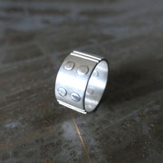 Bague 8 rivets - argent 925