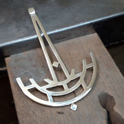 Pendentif argent 925 en fil rectangle 2*3 mm - bijou fini