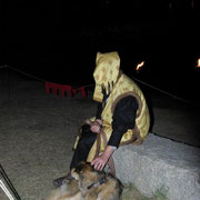 Mit Hund Olli.