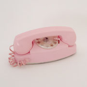 電話107　ダイヤル　ピンクオーバル　215×100×90　¥1,500