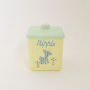 キャニスター268　黄色&黄緑BABY　nipple 　75×75×93H　 ￥800