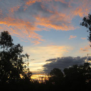 Beautiful sunset im australischen Outback