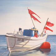 Boot, Acryl auf Leinwand, 120cm x 80cm x 3,8cm