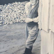 Heinrich, Acryl auf Leinwand, 70cm x 100cm x 3,8cm
