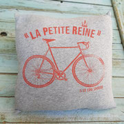 coussin t-shirt vélo