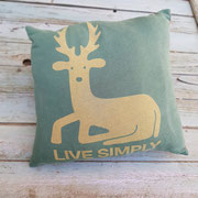 coussin t-shirt cerf