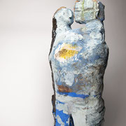 Duo du ciel, 2025. Grés émaillé  H53cm