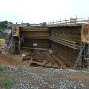 Baustelle Brücke Fischbacher Seite