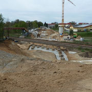 Blick auf die Baustelle.