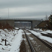 Die neue Brücke aus Lokführersicht.