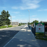 Blick aus Arnsdorf Richtung Brücke.