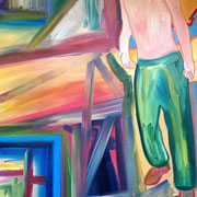 Wee Kid Going to Hell - 92 x 73 cm.