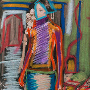 Femme n°1 - Dim Encadré 26 x 30 cm