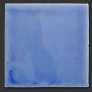 Glasierte Terracotta, Serie "AK", Azul 10x10 cm / 13x13 cm