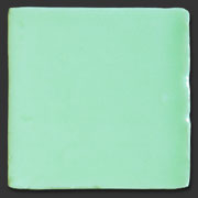 Glasierte Terracotta, Serie "AK", Verde T-2 10x10 cm / 13x13 cm