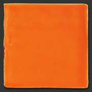 Glasierte Terracotta, Serie "AK", Caqui 10x10 cm / 13x13 cm