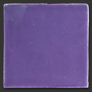 Glasierte Terracotta, Serie "AK", Lila 10x10 cm / 13x13 cm