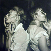 Harlem Models  by Kim Ward  Charchol on Paper   $500 18" x 24"