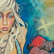 Mila  mixed Media on Canvas   Lani Imre   36" x 71"  $2575USD